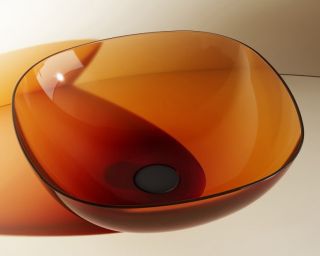 Раковина ABBER Kristall 43см коричневый AT2806Opal